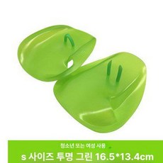 수영 장갑 물갈퀴 장비 피트니스 개구리형 오리손, 그린