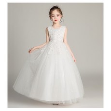 女童花童禮服公主裙 無袖蓬蓬紗裙