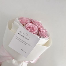 FLORA FLOWER 冰沙粉色永生玫瑰花束