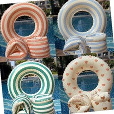 물놀이 링 튜브 팔 튜브 세트 수영 보조 용품 바다 워터파크 풀장 휴가 여름, 1개, 링튜브+팔튜브세트(하트)