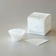 오리가미 페이퍼 필터 콘 + 웨이브 - 화이트 2컵(1~2인용) 100매, 1개, 100개입 1개, 100개입