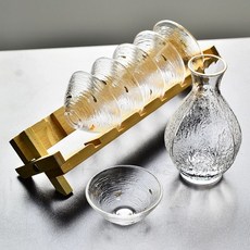 심플 사케잔 일본식 요리 선물용품 소주잔 제품 전통식기 사케, 2.프놈펜1 냄비6 물고기컵+홀더
