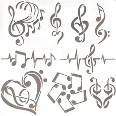 蝶古巴特DIY型染版 ST-CU2-0129 簍空塗鴉繪畫模版 烘焙裝飾工具, 1個