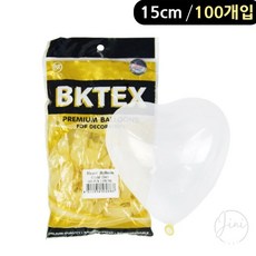 해피파티 일반 15cm 100개입 클리어 하트풍선, 본상품선택