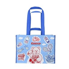 大型環保購物袋 可重複使用 趣味卡通圖案 尺寸約 寬52x深29x高36 公分