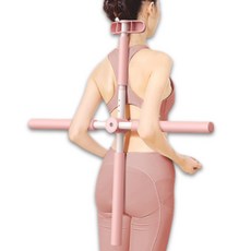 LIVING TEACHER 圓肩頸右姿勢拉伸設備高端類型, 粉色的, 1個