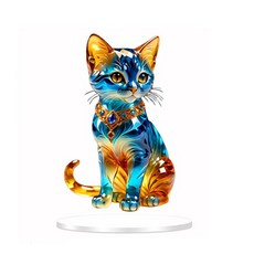 2D 플랫 크리스탈 선박 해적선 장식 크루즈 아크릴 보트/브래킷이 있는 장식품/탁상이나 적합, 1개