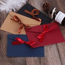 설날 세뱃돈 보관함 리본장식 축하금 전달용 고급 용돈케이스, 상세페이지 참조, 브라운 대형