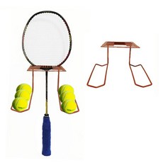 YAOSHER 테니스 라켓 홀더 벽걸이 금속 테니스 라켓 홀더 튼튼한 스틸 걸이식 테니스 패들 배드민턴 라켓 홀더 공 6개 라켓 4개 보관 오렌지 WZ2486, (100% 미국 정식 수입) YAOSHER 테니스 라켓