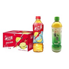 범푸드24 통일 빙홍차 12개 + 녹차3개 중국음료, 1세트, 500ml