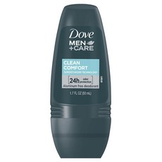 [국내발송]Dove Men +Care Clean Comfort 롤온 데오드란트 Roll on Aluminum Free Deodorant, 50ml, 1개