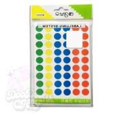 둠칫 혼합 원형 견출지 12mm 12장