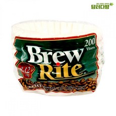 Brew Rite 원형여과지 No.45 커피 필터 (200매), 1세트, 200개