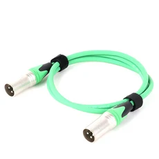컬러 XLR 케이블 3Pin 남성-남성 오디오 신호 라인 OFC 구리 듀얼 쉴드 마이크 믹서 증폭기 무대 조명 맞춤, 07 Green-D1001, 07 8m