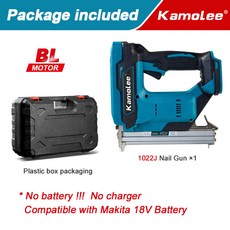 충전식 무선글루건 미니 소형 실리콘총 Kamolee Brushless 1022J 전기 콘크리트 네일 손톱 건 스테이플러 러 목공 리튬 18V 21V 배터리에 적용