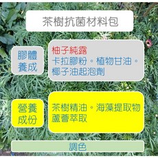 〔水晶皂DIY材料包〕果凍皂 茶樹抗菌材料包 淨白靓全效材料包, 1個