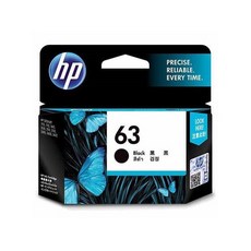 HP 原廠黑色墨水匣 F6U62AA 63號 適用於DJ 3630/2180/1110/OfficeJet 5220, 1個
