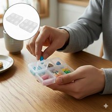 빠밤 휴대용 요일별 영양제 알약케이스, 2개