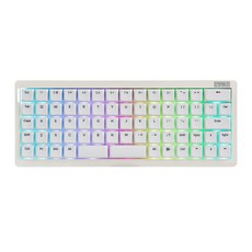 EPOMAKER HACK70 Planck 커스텀 3모드 무선 기계식 키보드, white, HACK70(Creamy Jade Switch), 리니어축