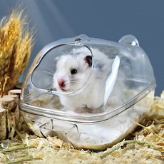 딩동펫 투명 햄스터 욕실 목욕 하우스 752961, 투명 햄스터 욕실 목욕 하우스_햄스터형