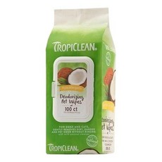 TROPICLEAN 巧倍麗 寵物柔膚巾, 1個, 神奇柔膚巾100抽-敏感膚質