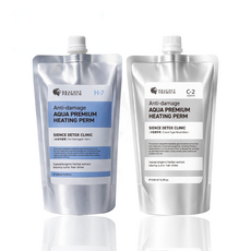아쿠아 히팅펌 P-9 건강 알카리 복구펌 1제+2제 크림 세트, 1개, 500ml