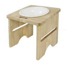 모나지오 반려동물 중대형견 원목식기 1구 도자기, 3개