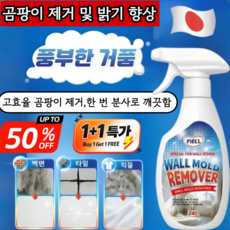 1+1 다기능 곰팡이 제거 스프레이 스페시핏 초강력 뿌리는 곰팡이 제거제 벽지 곰팡이제거제 99.9% 살균율, 240*1개 [2026년 신상], 240ml