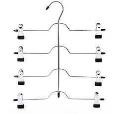 多層裙夾衣架, 黑色, 1套