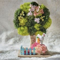 스칸디아모스만들기 원예체험키트 천연이끼 스칸디아모스나무, 1개