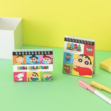 짱구는못말려 2026 미니 캘린더 2type 탁상 달력, 가로, 가로, 1개