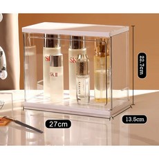 小優購物 展示盒 公仔收納架 多層桌上收納盒 香水防塵模型展示盒, 1個, 香水展示盒-大