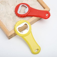 심플 기본 오프너 병따개 멀티오프너 병따개 만능오프너 캔따개 맥주병따개 뚜껑따개 캔오프너 병뚜껑오프너 만능병따개+글로벌커머스랩벌Shop, 옐로우(a)