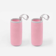 아트박스/위드마켓 네오프렌 물병 파우치 2P세트(420ml/라이트핑크), 상세페이지 참조, 색상:[색상]본상품