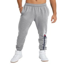 Champion 남성용 면 플리스 조거 팬츠 화이트-549314 L