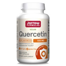 Jarrow FORMULAS 賈羅公式 槲皮素素食膠囊 500mg, 30顆, 1個