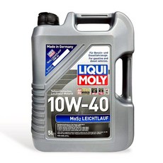 LIQUI MOLY力魔 MoS2 Leichtlauf 10W-40引擎機油，減少摩擦，清潔引擎，延長壽命, 10W-40, 1個, 5le