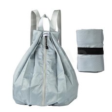 戶外便攜防水輕量化運動旅行包摺疊包ins雙肩背包女高中生適用, 灰色♢★