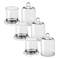 캔들 디퓨저 용기 고급 유리병 화병, 캔들용기, 돔 210ml 3개