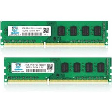 16GB (2개 8GB) PC3-12800U DDR3-1600 UDIMM 2Rx8 DIMM 램 DDR3 8GB 1600MHz SDRAM 240핀 1.5V CL11 비-ECC 데, 16GB (2X8GB) PC3-12800U, DDR3 1600 GREEN