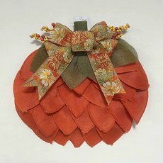 호박 할로윈 가랜드 가을 장식용 꽃장식, 40cm 호박꽃 화관 B형, 1개, 1L