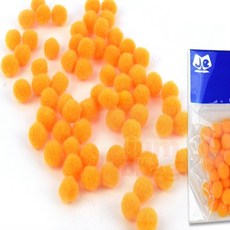 써니네점빵 방울솜 주황 미술재료, 1개