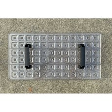 플라스틱 파종 누름판 압력 농기구 원예 상자 구멍판, 1개, 72구 투명 (플라스틱 트레이)