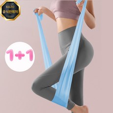 카지오 고탄력 초급용 요가 밴드 2p 1세트 (1+1특가), 블루