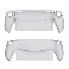 【GS 3C】PS Portal 遙控遊玩機 掌機 保護套 保護殼 防摔 防滑 防刮 支架 全包覆 矽膠 軟殼 止滑 抗汙 防水, 白色, 1個, 一般款