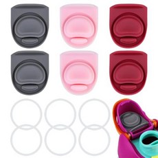 ECLATIS ZON 온BB2E(넓음) Owala Fr2E(넓음)sip1/19/24/32/40oz 뚜껑 병 개스킷 실리콘 캡 인서트 스토퍼 교체 부품 액세서리 KB1-06과, 6 Complete Seal Set, 6 Colors​ Set E