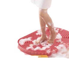 矽膠搓背墊 兩用搓腳神器, 超大懶人搓澡神器 540*355 粉色 工廠直銷, 1個, 1個