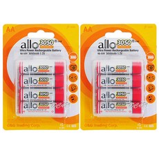 제이티원 AA AAA 대용량 충전지 배터리 장난감 도어락 시계 리모컨, 1개, 8개입