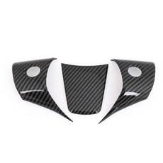 Tesla Model 3 2017-2021專用方向盤碳纖維紋路飾貼 提升車內運動氣息, 1個