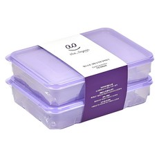 땡스소윤 냉동실 전용 밀폐용기 7호 쿨라벤더, 1개입, 2개